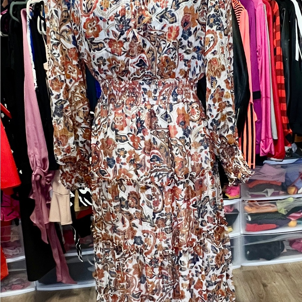 Floral Long Sleeve Dress